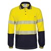 DNC COTTON POLO HI VIS SEGMENT TAPED LONG SLEEVE