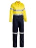 BISLEY TAPED HI VIS LIGHTWEIGHT COVERALL