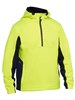 BISLEY HI VIS LIQUID REPELLENT FLEECE HOODIE