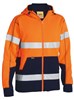 BISLEY TAPED HI VIS ZIP FLEECE HOODIE WITH SHERPA LINING