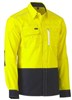 BISLEY FLXMOVE TWO TONE HI VIS UTILITY SHIRT LONG SLEEVE