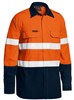 BISLEY TENCATE TECASAFE PLUS 480 TAPED HI VIS LIGHT WEIGHT FR VENTED SHIRT