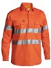 BISLEY TAPED HI VIS CLOSED FRONT DRILL SHIRT