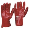 GLOVES RED PVC 27CM 