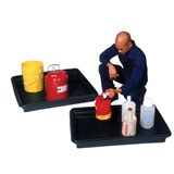 PRATT UTILITY SPILL TRAY BLACK 68LTR