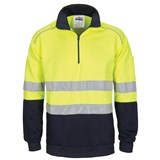 DNC HI VIS 12 ZIP FLEECY W TAPE