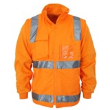 DNC HI VIS TAPED VIC RAIL REVERSIBLE VESTJACKET