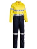 BISLEY TAPED HI VIS LIGHTWEIGHT COVERALL