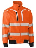 BISLEY HI VIS TAPED SOFTSHELL BOMBER JAC