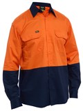 BISLEY HI VIS COOL LIGHTWEIGHT DRILL SHIRT
