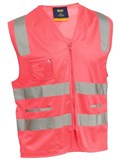BISLEY TAPED HI VIS SAFETY ZIP VEST