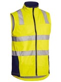 BISLEY TAPED HI VIS SOFT SHELL VEST 