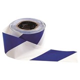 TAPE BARRIER BLUEWHITE 75mm x 100 METRE EACH