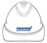 PROCHOICE V9 VENTED HARD HAT RATCHET WHITE PROVIEW SCAFFOLDING