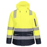 PORTWEST HUSKI HIVIS WOMENS CONTRAST RAIN JACKET