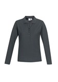 BIZ COLLECTION LADIES CREW LONG SLEEVE POLO