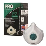 PROCHOICE RESPIRATOR P2  VALVE  ACTIVE CARBON FILTER BOX12