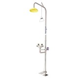 PRATT COMBINATION SHOWER WITH EYE WASH BOWL  FOOT TREADLE