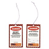 PROCHOICE SAFETY TAG RED DANGER DO NOT OPERATE PACK 100