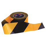 TAPE BARRICADE BLACKYELLOW 75MM X 100METRE